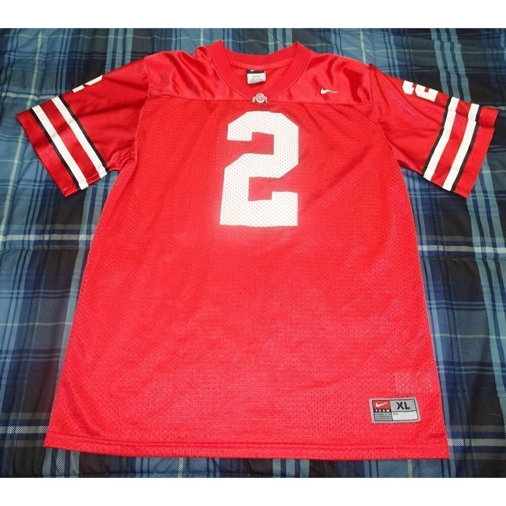 NCAA Ohio State Buckeyes Nike Mesh Red Jersey #2 Size Youth 20-X-Large